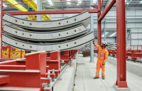 The first of 112,000 wall segments for HS2's Chiltern tunnel rolled off a purpose-built production line at the project’s tunnelling HQ close to the M25.