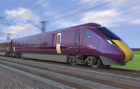 CGI of the new Hitachi trains for East Midlands Railway.
