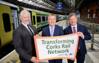 L-R: Piers Wood, Alstom’s country managing director for Ireland, Michael McGrath TD, minister for finance and Jim Meade, chief executive, Iarnród Éireann