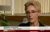 MWH's Jeannie Edwards speaking on BBC Breakfast.