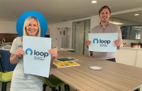 l-r, Harriet Parker, operations manager and Tom Farley, CEO, of newly rebranded social value specialists Loop.