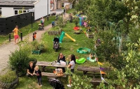 Love Lane Green Community Gardens in Croydon, shortlisted for a Transport Planning Society People's Award.