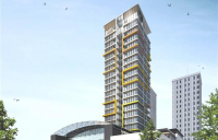 CGI of the tower blocks in Middlesbrough's proposed digital city.