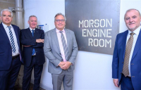 Morson Group celebrates record results. l-r: Paul Gilmour, group finance director, Kevin Philbin, non-executive chairman, Ged Mason, CEO and Kevin Gorton, group managing director.