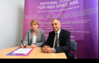 Clair Mowbray, chief executive of the National College for High Speed Rail and Nissar Mohammed, project director at Fusion.