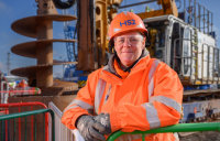 Natalie Smith is believed to be the UK's first female rig driver - image: HS2
