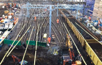 All four tracks into King’s Cross have been lifted for the first time in 40 years to allow sewer reconstruction.