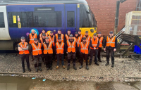 Northern train, complete with team members after digital fit-out.