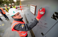 Willmott Dixon and Oxford Brookes University celebrate topping out.