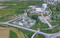 Plastic to hydrogen at Protos. CGI of proposed new power facility.