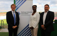 Pictured left to right: David Westcough, YRP chair, London assembly transport committee chair Florence Eshalomi, and Darren Caplan, RIA chief executive.