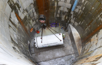 Tunnel boring machine completes key water main in Glasgow for Scottish Water.