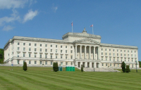 The Stormont parliamentary building in Belfast, Northern Ireland.