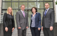 Sweco Cork office staff (left to right) Tara O'Leary, John Nolan, Mary Creedon and Seamas O'Reilly.