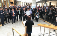 ACE chief executive, Hannah Vickers, speaking at the ACE Scotland summer reception at the Scottish parliament.