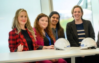 Jess Phillips MP, far right, hails HS2's Young Adults programme