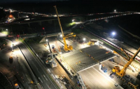 72 beams installed on the M25 - image: Balfour Beatty