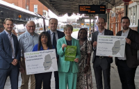 Supporters of the plan with local MP Lilian Greenwood