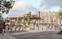Artist's impression of Leicester railway station - image: Leicester City Coucil