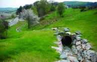 The Rothes scheme incorporates many environmental enhancements, such as this badger bridge