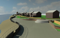 Computer model of flood defence scheme proposed for Victoria Dock Village East