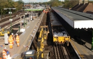 A huge amount of track replacement was completed during a ‘blockade’ of the Hainault loop of the Central line in 2012.