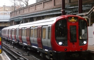 Metropolitan Line train, soon to be travelling from Watford to Aldgate